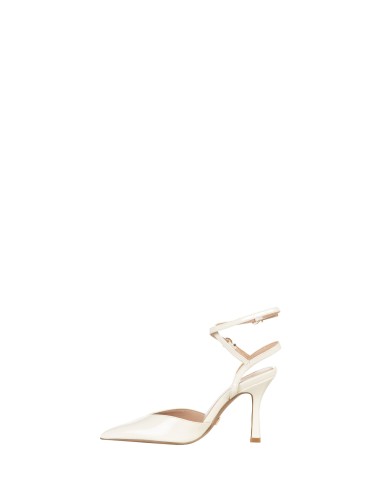 Décolleté en cuir verni avec double bride de cheville Rinascimento