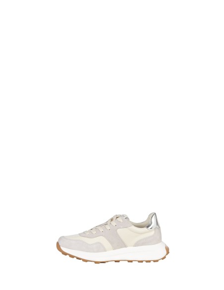 Baskets bicolores en similicuir et daim avec logo RR Rinascimento