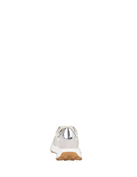 Baskets bicolores en similicuir et daim avec logo RR Rinascimento