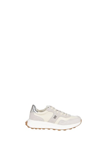 Baskets bicolores en similicuir et daim avec logo RR Rinascimento