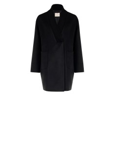 Manteau mi-long oversize en velours avec col en maille Rinascimento 2