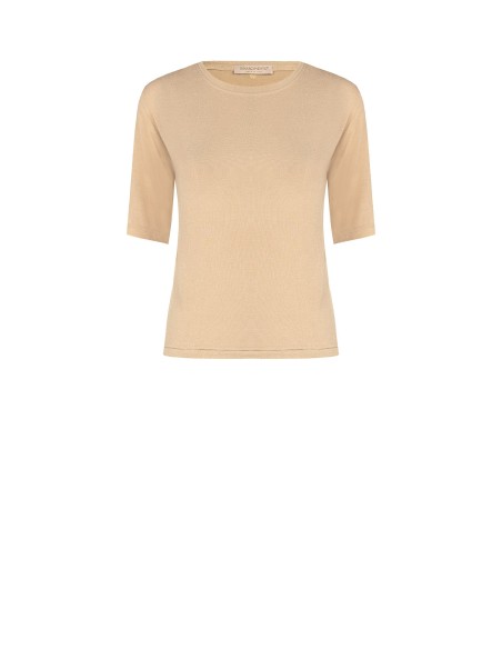 Regular T-shirt van ultralichte viscose Rinascimento