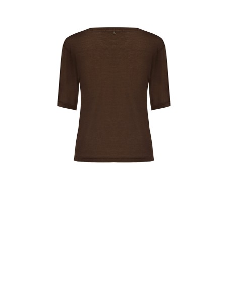 Regular T-shirt van ultralichte viscose Rinascimento