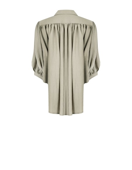 Blouse ample en tissu léger mélangé à la viscose avec manches chauve-souris Rinascimento