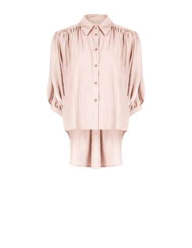 Ruimvallende blouse van lichte viscosemix met vleermuismouwen Rinascimento