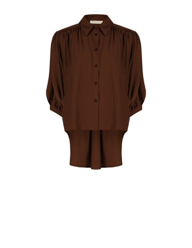 Blouse ample en tissu léger mélangé à la viscose avec manches chauve-souris Rinascimento