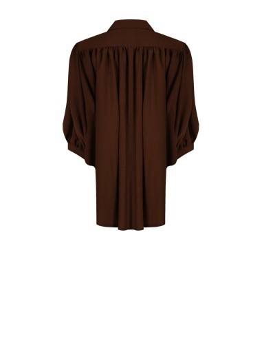 Ruimvallende blouse van lichte viscosemix met vleermuismouwen Rinascimento