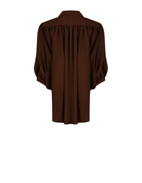 Blouse ample en tissu léger mélangé à la viscose avec manches chauve-souris Rinascimento