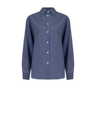 Blouse fluide en mélange de viscose à effet légèrement froissé Rinascimento