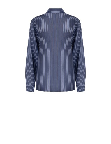 Blouse fluide en mélange de viscose à effet légèrement froissé Rinascimento