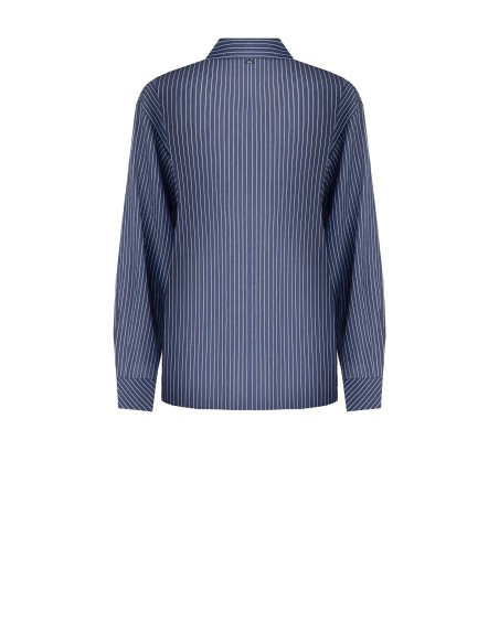 Blouse fluide en mélange de viscose à effet légèrement froissé Rinascimento
