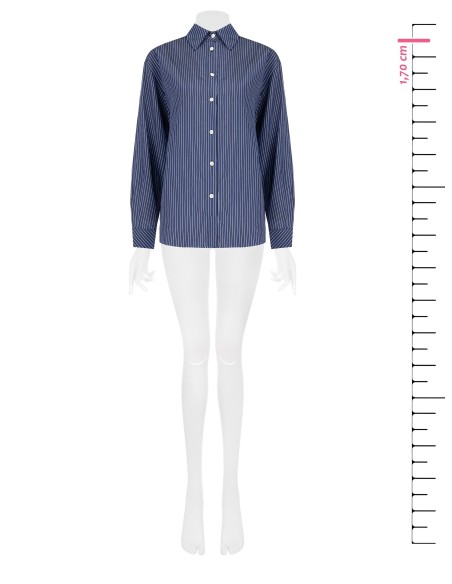 Blouse fluide en mélange de viscose à effet légèrement froissé Rinascimento