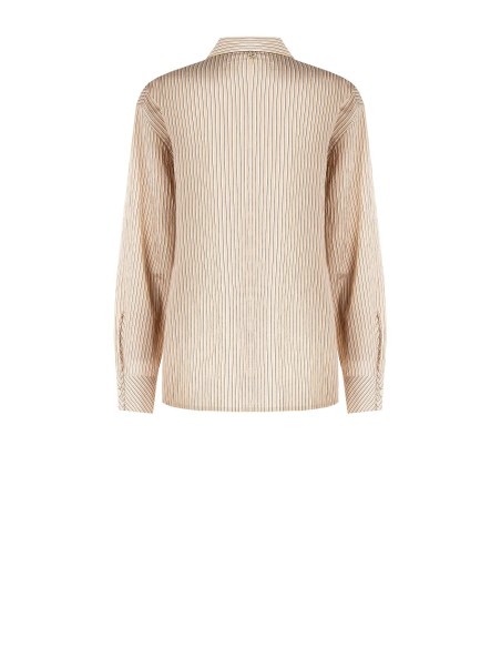Blouse fluide en mélange de viscose à effet légèrement froissé Rinascimento