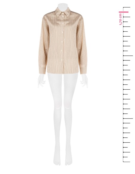 Blouse fluide en mélange de viscose à effet légèrement froissé Rinascimento