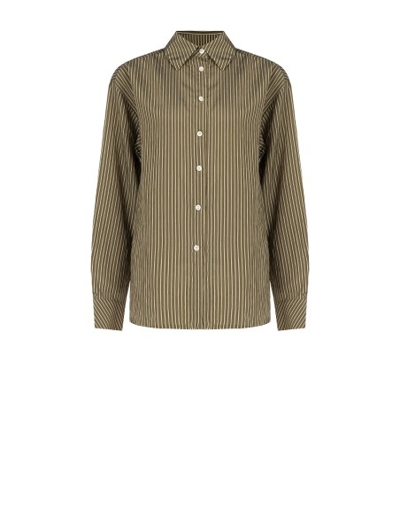 Blouse fluide en mélange de viscose à effet légèrement froissé Rinascimento