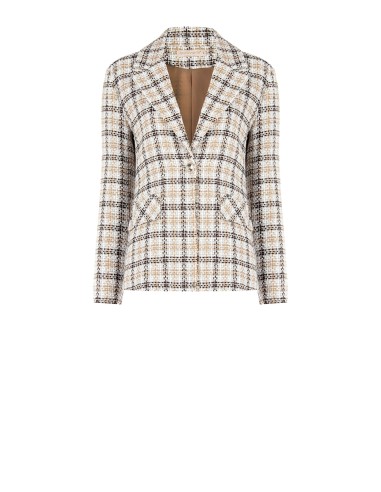 Veste en tweed avec bouton à logo RR Rinascimento