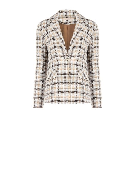 Veste en tweed avec bouton à logo RR Rinascimento