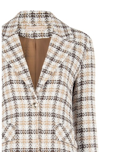 Veste en tweed avec bouton à logo RR Rinascimento
