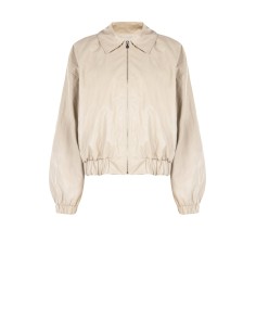 Blouson bomber en similicuir à effet légèrement froissé Rinascimento 2