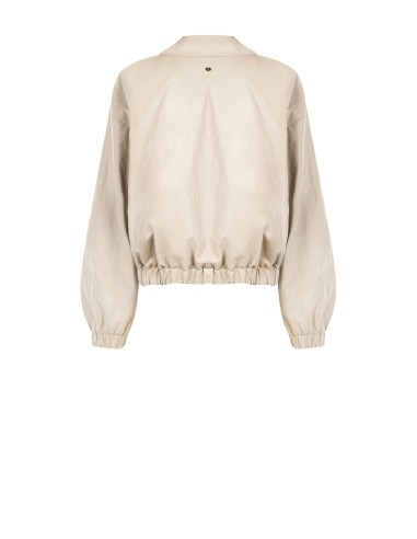 Blouson bomber en similicuir à effet légèrement froissé Rinascimento