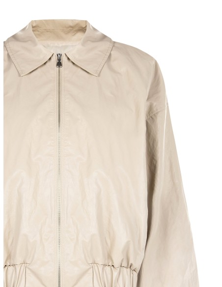 Blouson bomber en similicuir à effet légèrement froissé Rinascimento