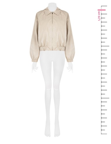 Blouson bomber en similicuir à effet légèrement froissé Rinascimento