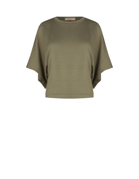 Korte oversized sweater van viscosemix