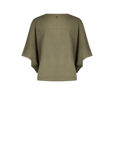 Sweat-shirt oversize court en mélange de viscose Rinascimento