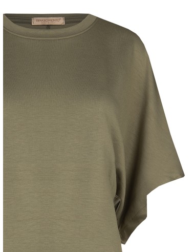 Sweat-shirt oversize court en mélange de viscose Rinascimento