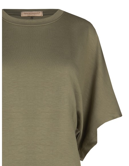 Sweat-shirt oversize court en mélange de viscose Rinascimento