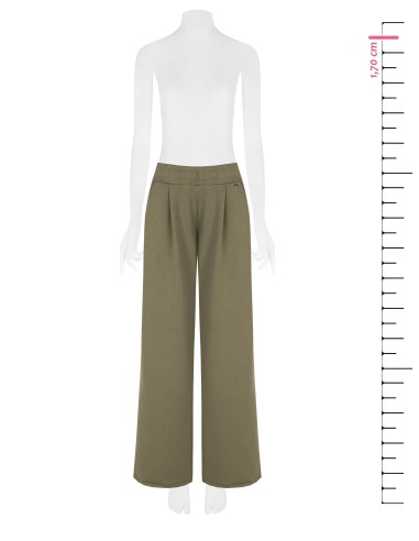 Pantalon palazzo extra-large en mélange de viscose avec taille élastiquée Rinascimento