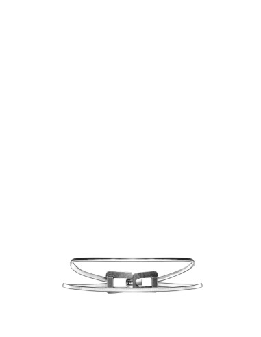 Ceinture élastique en métal avec boucle martelée Rinascimento