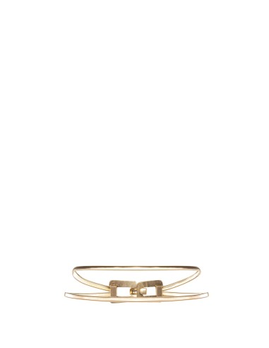 Ceinture élastique en métal avec boucle martelée Rinascimento