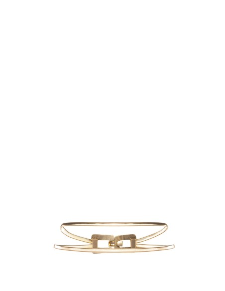 Ceinture élastique en métal avec boucle martelée Rinascimento