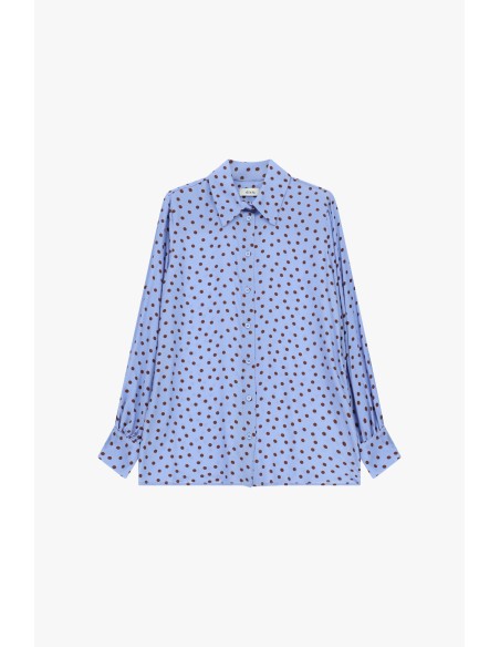 Dixie Blouse met stippen en een losse pasvorm