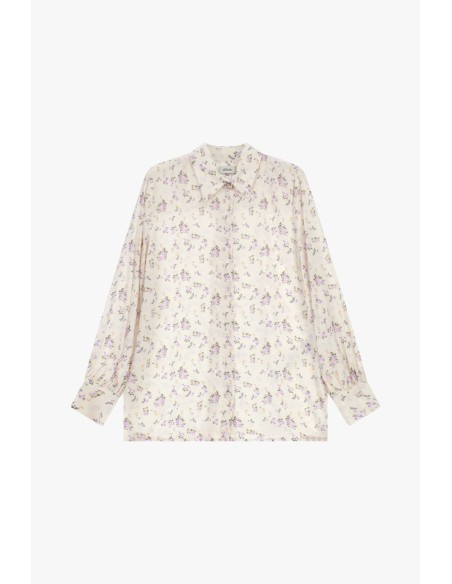 Chemise à imprimé floral, col classique, manches longues Dixie
