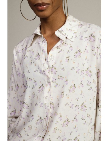 Chemise à imprimé floral, col classique, manches longues Dixie