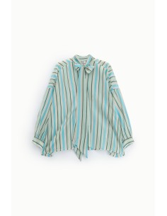 Chemise rayée avec nœud et manches longues Dixie 2