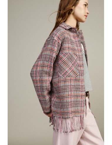 Chemise à franges et poches avant imprimées Dixie