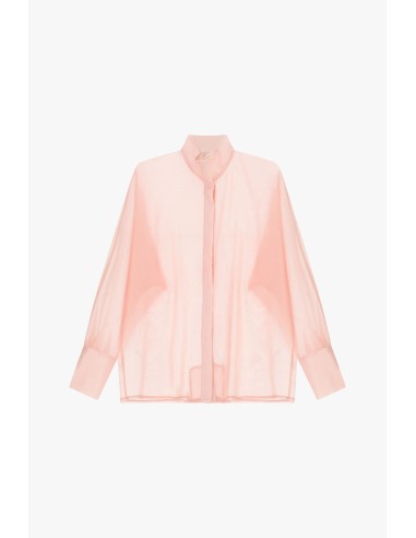 Chemisier transparent ample à col officier Dixie