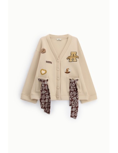Sweatshirt zonder capuchon met knopen en patchdetails van Dixie