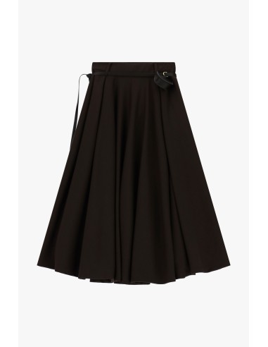 Jupe midi plissée avec ceinture et mini-sac Dixie