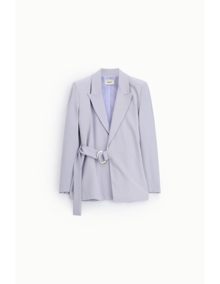 Blazer avec ceinture à anneau et revers classiques Dixie