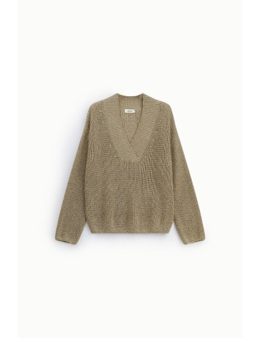 Dixie Coarse V-neck Sweater