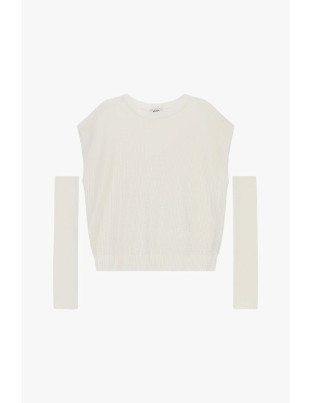 Top en maille avec manches amovibles Dixie