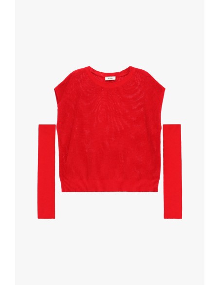 Top en maille avec manches amovibles Dixie