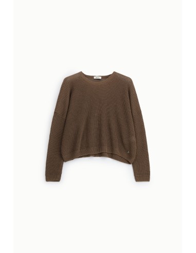 Dixie Relaxed Fit Wide Knit Crew Neck Sweater