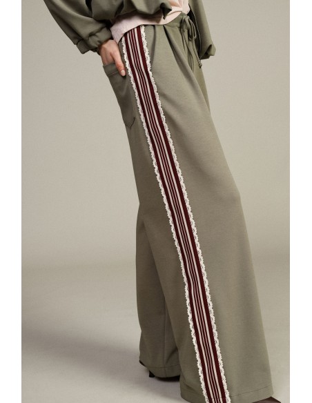 Pantalon Palace avec bande latérale rayée Dixie