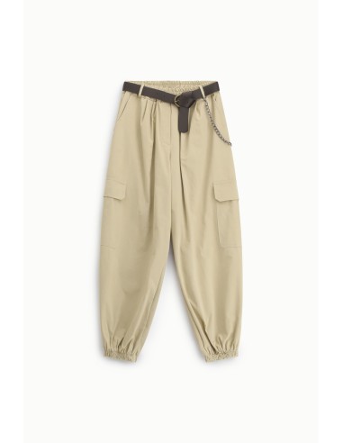 Pantalon avec poches cargo et ceinture amovible Dixie
