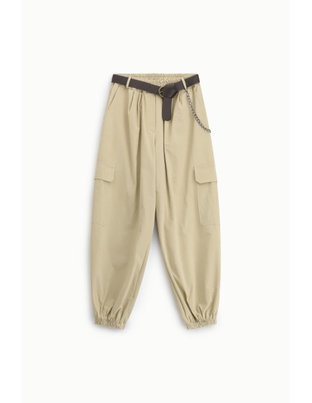 Cargo broek met zakken en afneembare riem Dixie